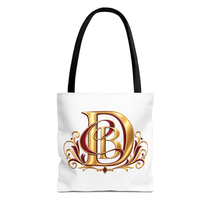 Monogram D Gold Ornate Tote Bag