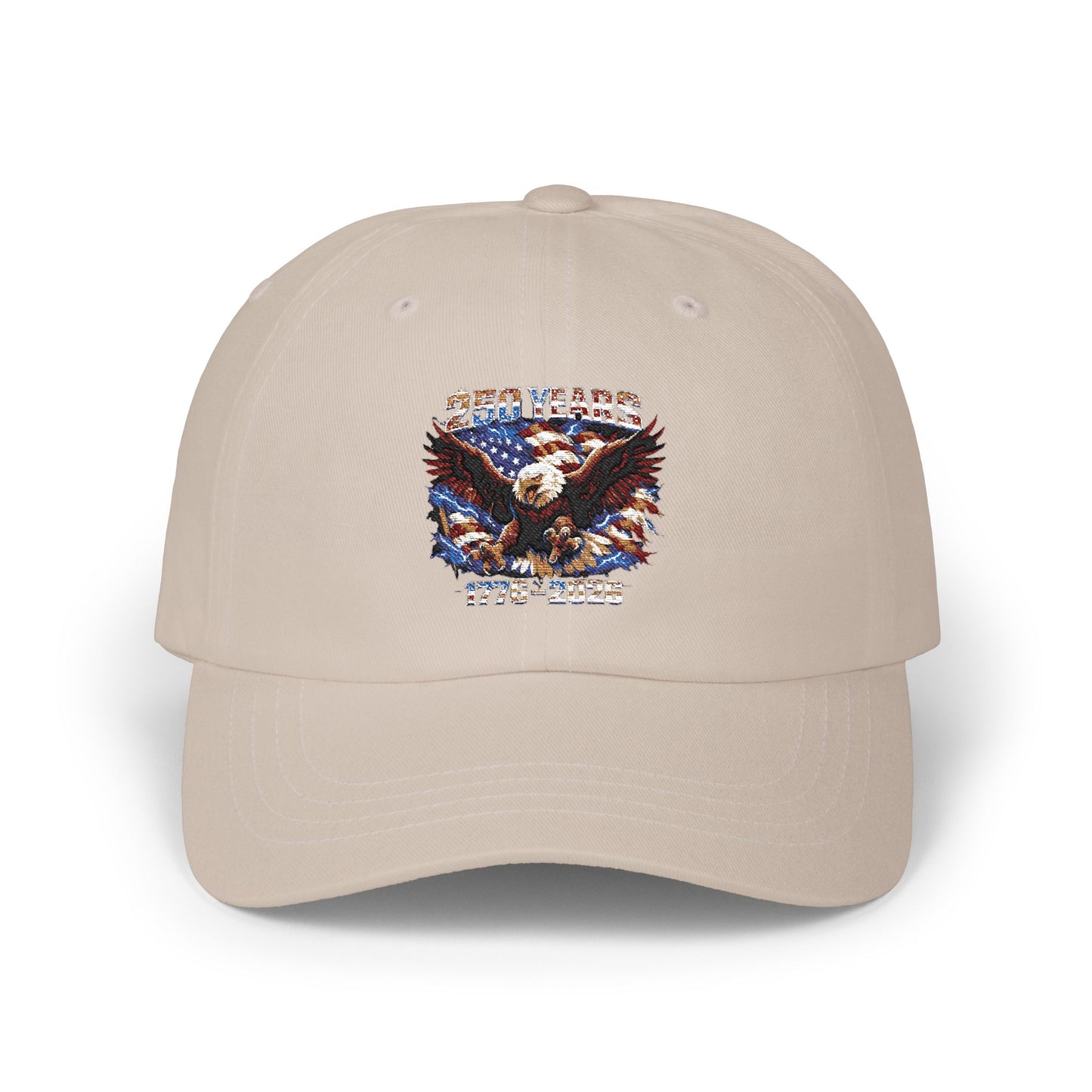 Eagle Americana Dad Cap — Patriotic Bald Eagle Embroidered Baseball Hat