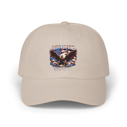 Eagle Americana Dad Cap — Patriotic Bald Eagle Embroidered Baseball Hat