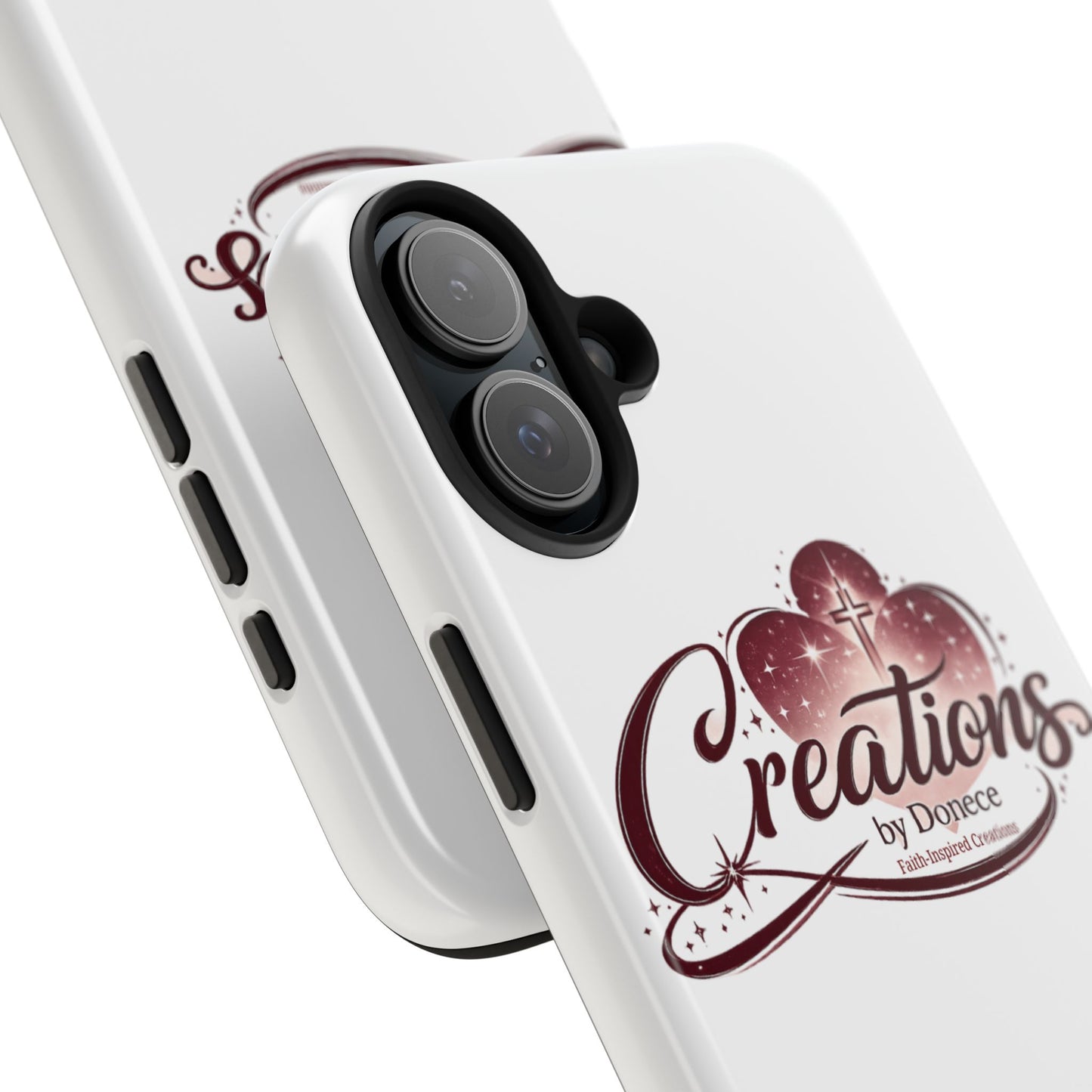 Tough Phone Case — "Creations by Donece" Logo Protective Phone Cover