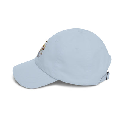 Dad Cap — Floral Gold 'Creations By Donece' Logo Embroidered Hat
