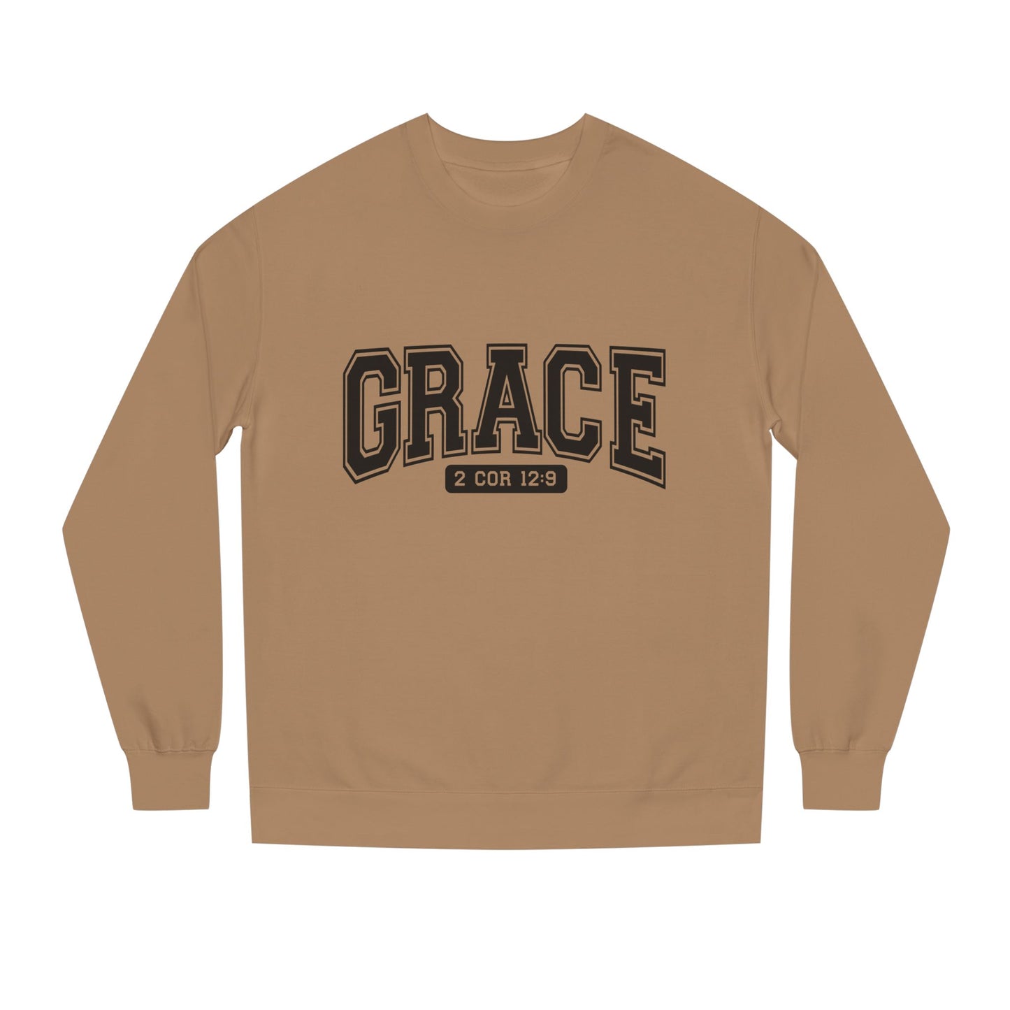 Grace Crewneck Sweatshirt – 'GRACE' 2 Cor 12:9 Christian Pullover