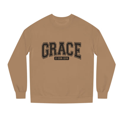 Grace Crewneck Sweatshirt – 'GRACE' 2 Cor 12:9 Christian Pullover