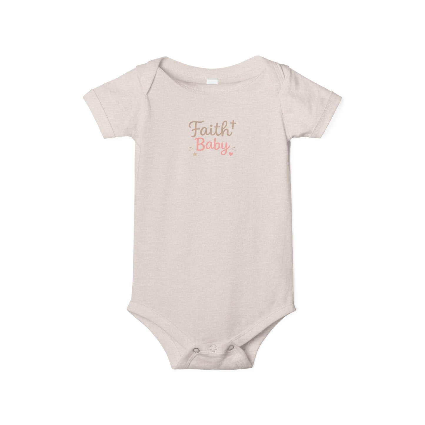 Faith Baby Infant Bodysuit — Religious Newborn One-Piece