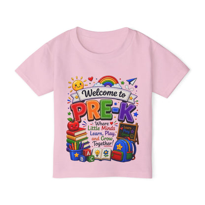 Welcome to Pre-K Toddler T-Shirt — Colorful Back-to-School Preschool Shirt