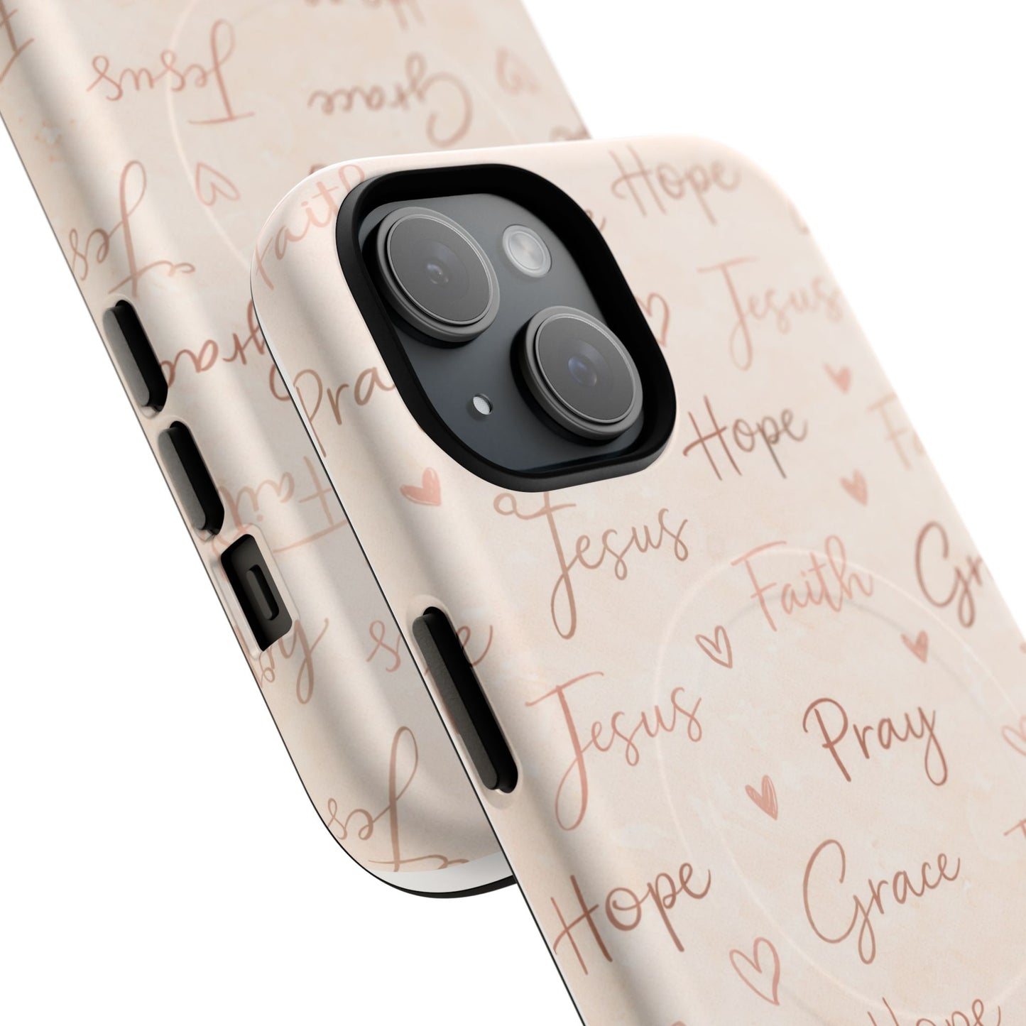 Christian Words Tough Magnetic Phone Case — Hope Pray Grace Jesus Faith
