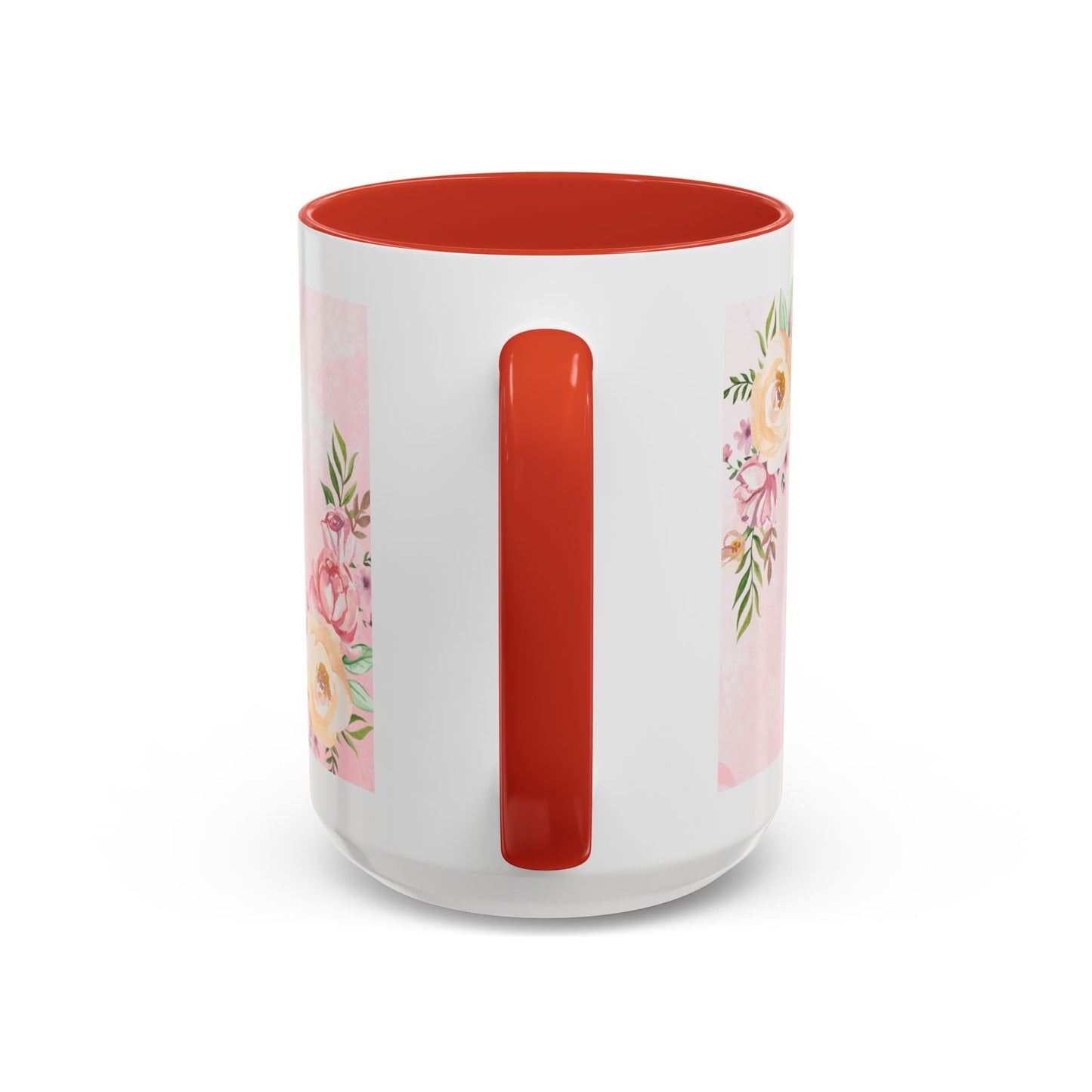 She is Mom Floral Accent Coffee Mug – ‘She is strong, loving, selfless and beautiful’ Gift for Mother’s Day
