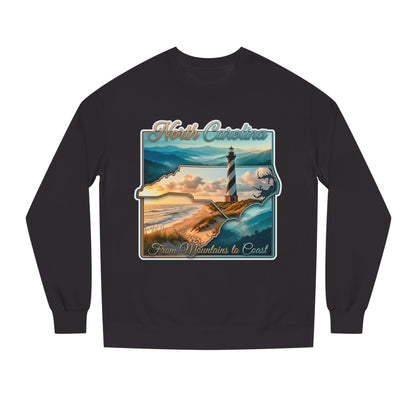 North Carolina Lighthouse Sweatshirt — From Mountains to Coast Scenic Crewneck
