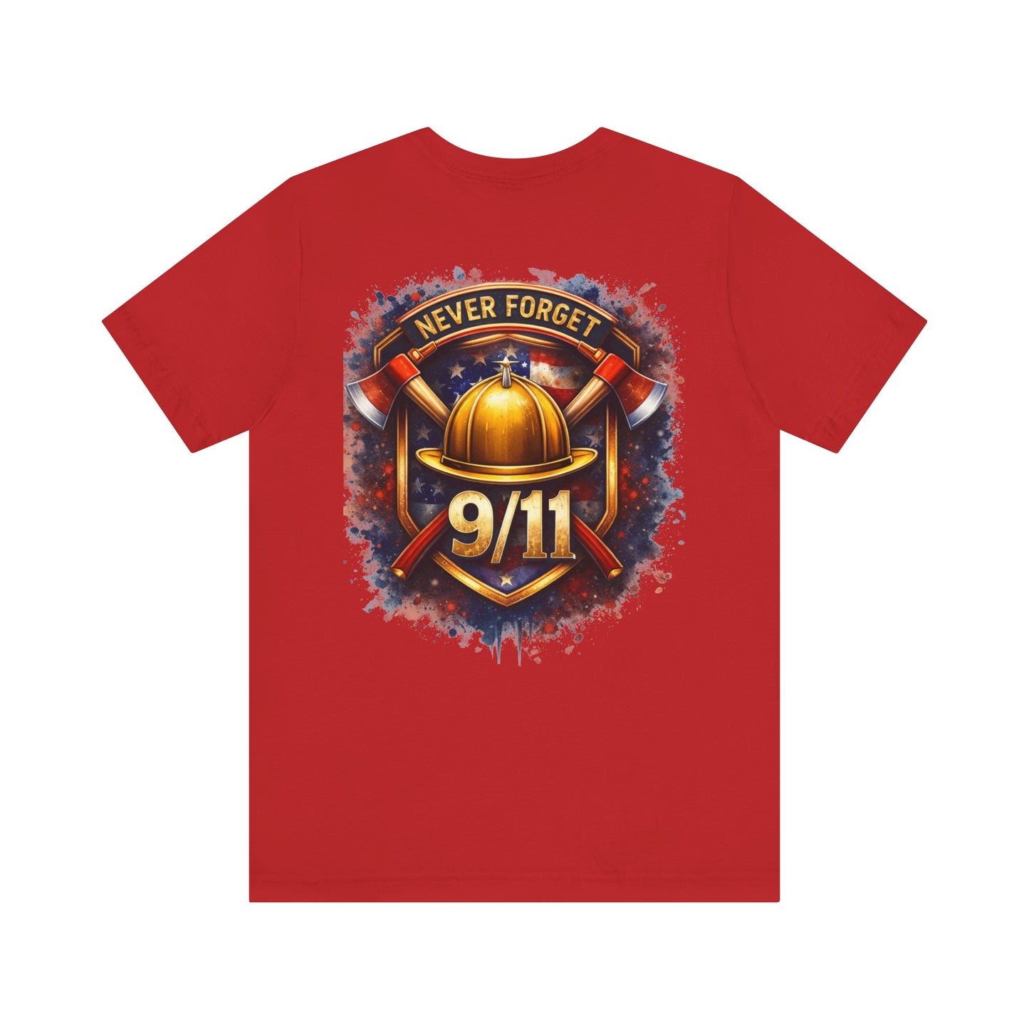Never Forget 9/11 T‑Shirt — Firefighter Tribute Tee