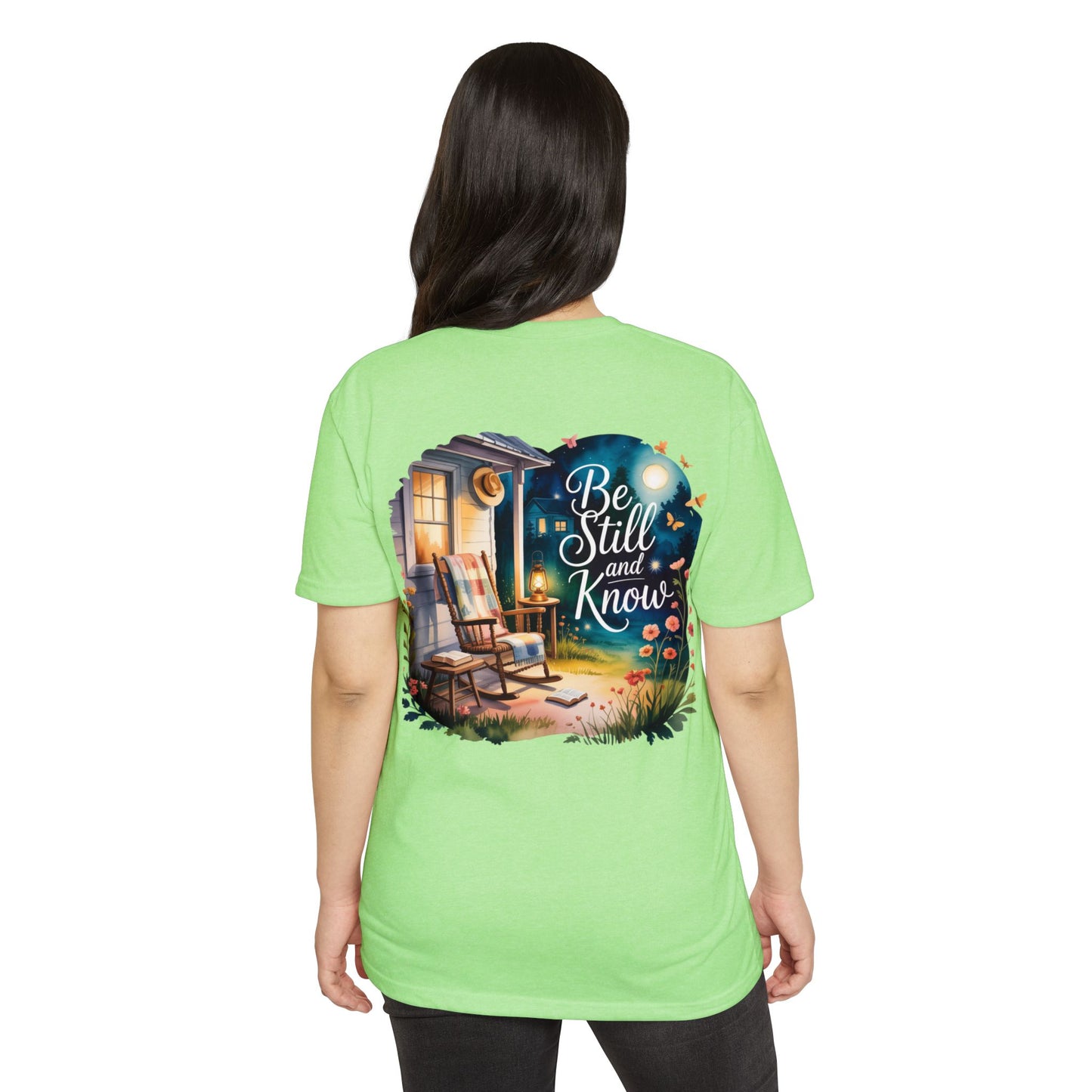 Be Still and Know T-Shirt — Cozy Porch & Moonlight Faith Tee