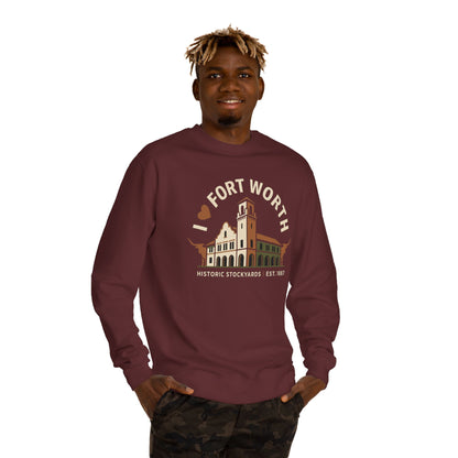 Fort Worth Historic Stockyards Sweatshirt — I  Fort Worth Crewneck