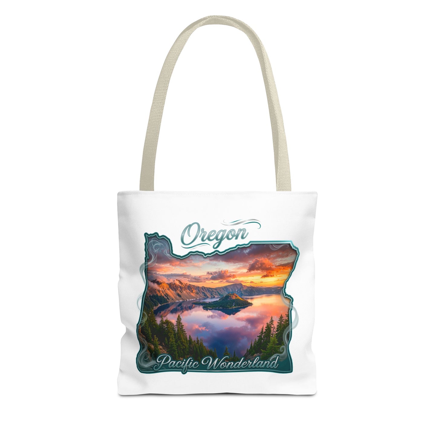 Oregon Scenic Tote Bag — 'Pacific Wonderland' Sunset Landscape Tote
