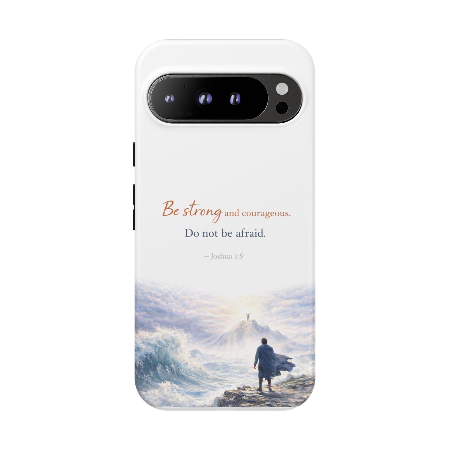 Inspirational 'Be Strong and Courageous' Phone Case — Joshua 1:9 Christian Protective Tough Case