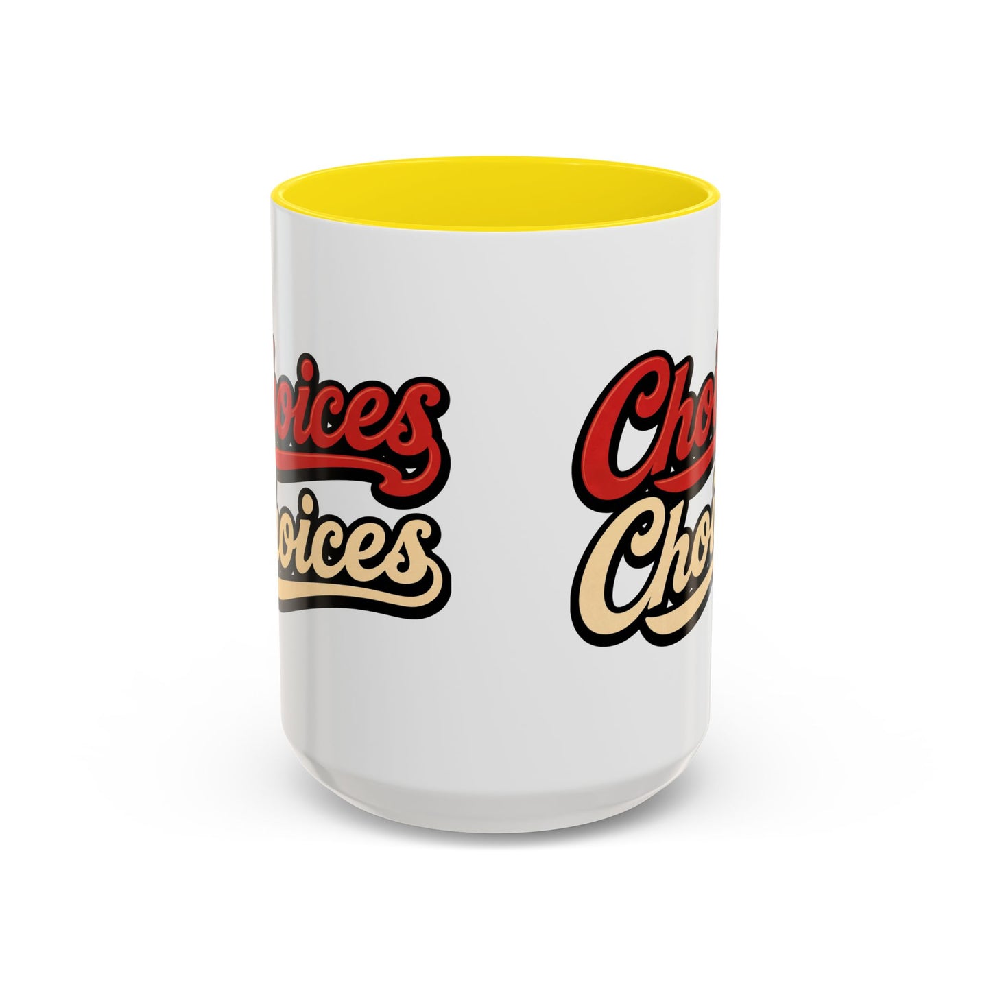 Choices Retro Accent Coffee Mug — Vintage Script 11/15oz
