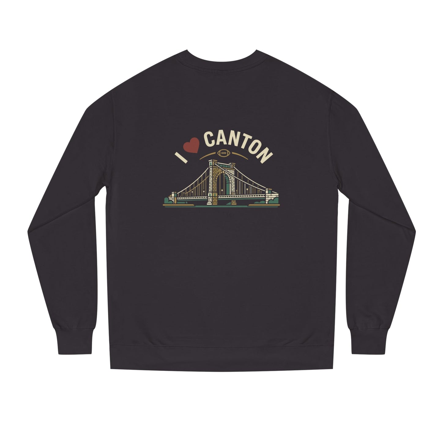 I  Canton Crewneck Sweatshirt — Canton Bridge Graphic Pullover
