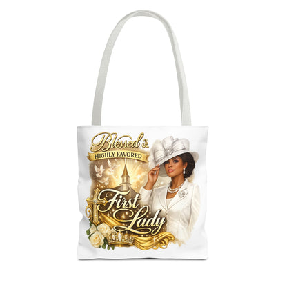 First Lady 'Blessed & Highly Favored' Tote Bag