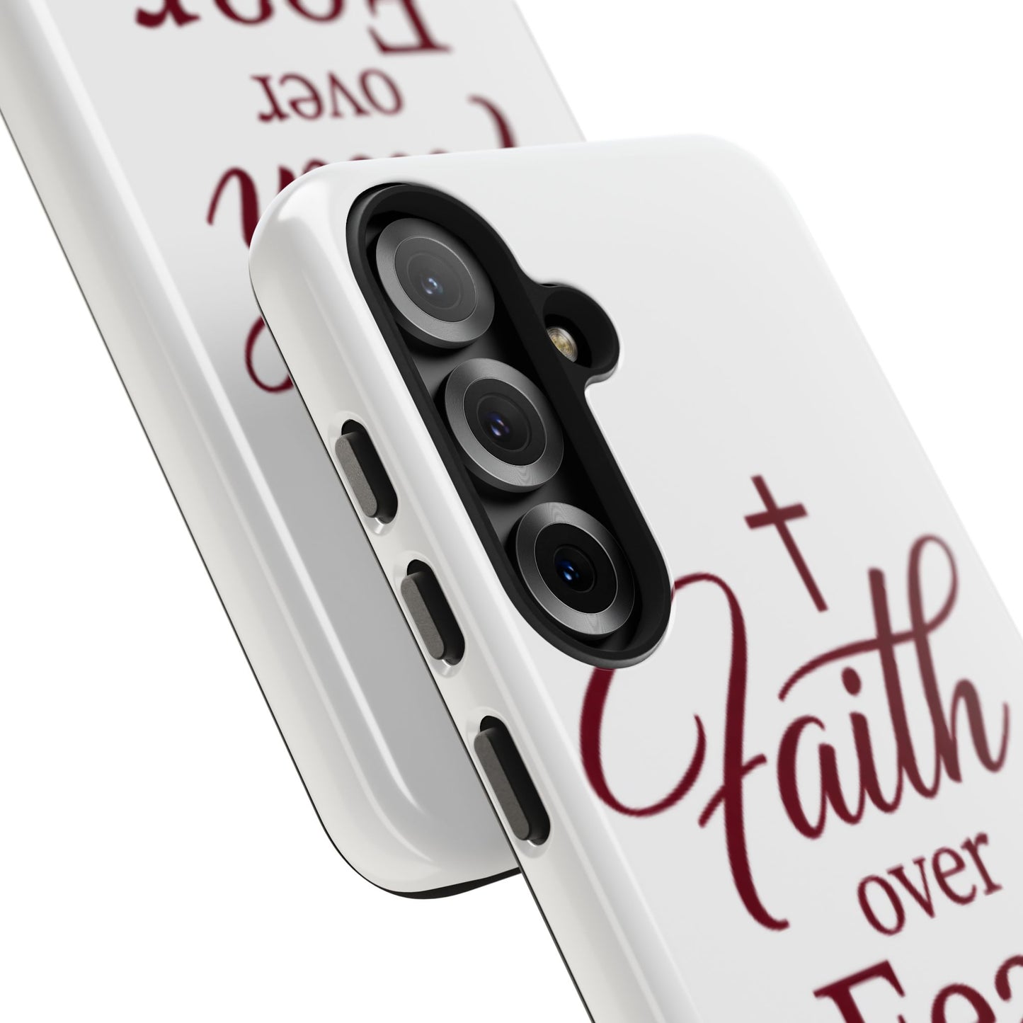 Faith Over Fear Tough Phone Case — Christian Inspirational Protective Phone Cover