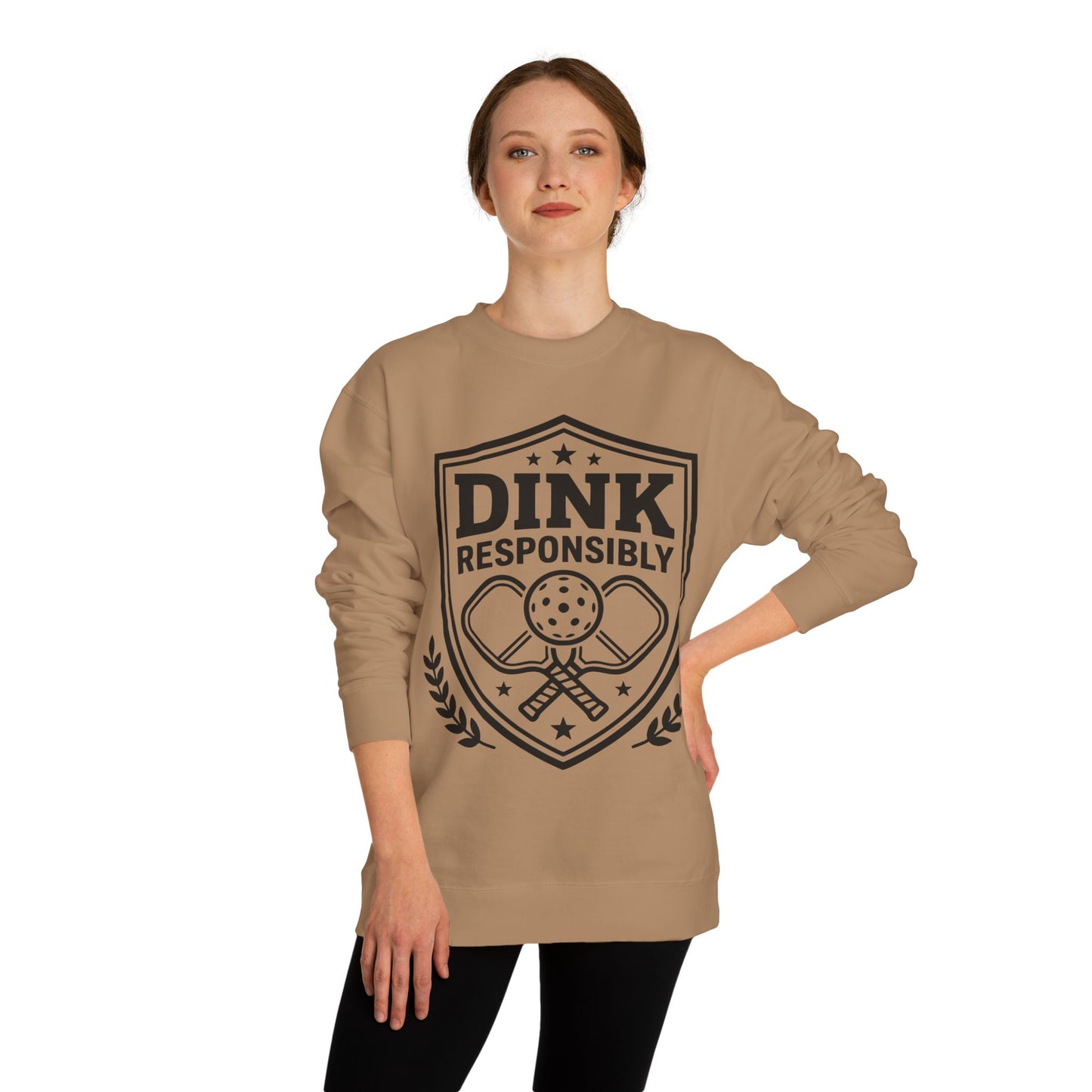 Pickleball Sweatshirt — “Dink Responsibly” Crewneck