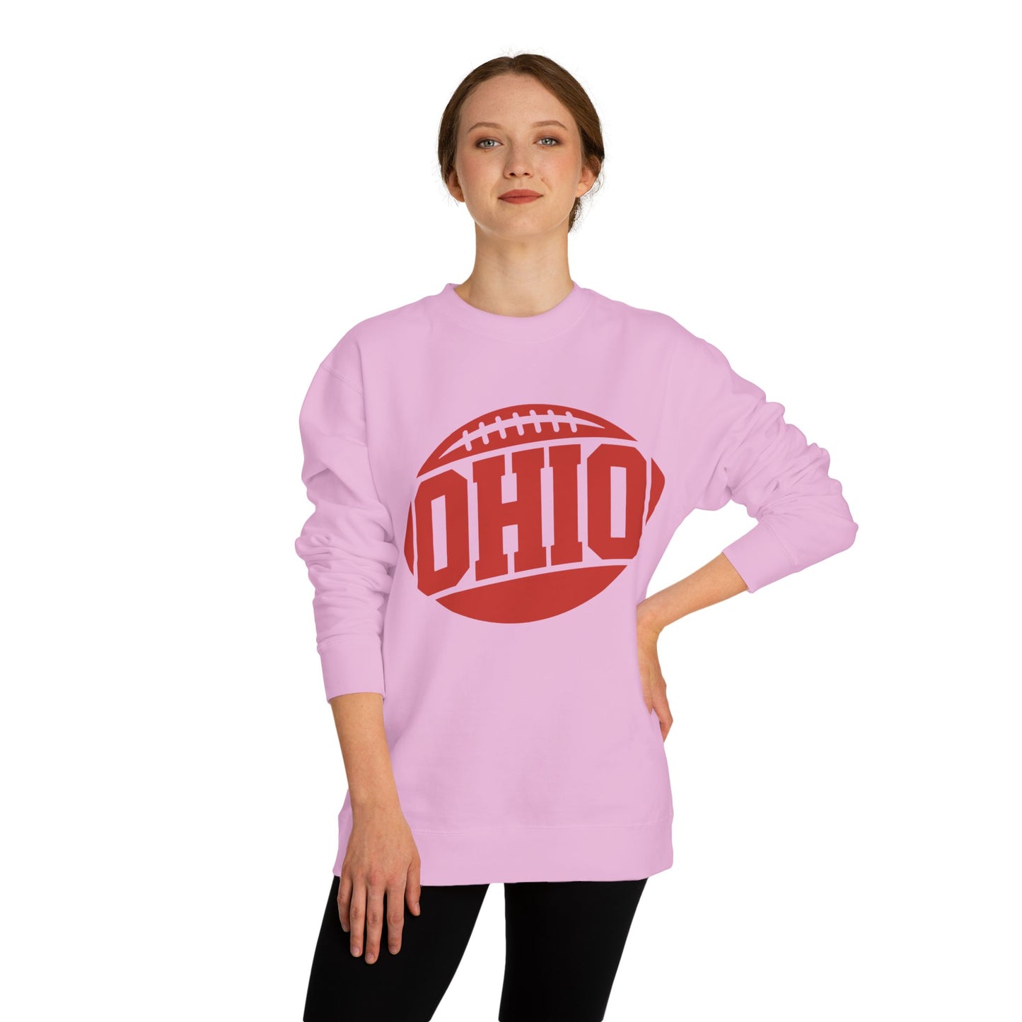 Ohio Football Crewneck Sweatshirt — Vintage Collegiate Game Day Pullover