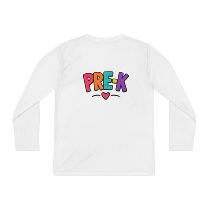 Pre-K Kids Long Sleeve Tee — Colorful Cute PreK Shirt for Preschoolers