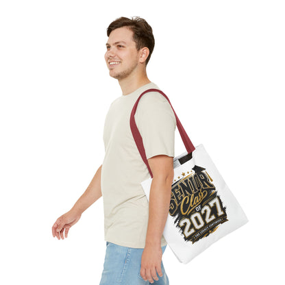 Senior Class of 2027 Tote Bag – Graduation Gift Tote with Cap Graphic