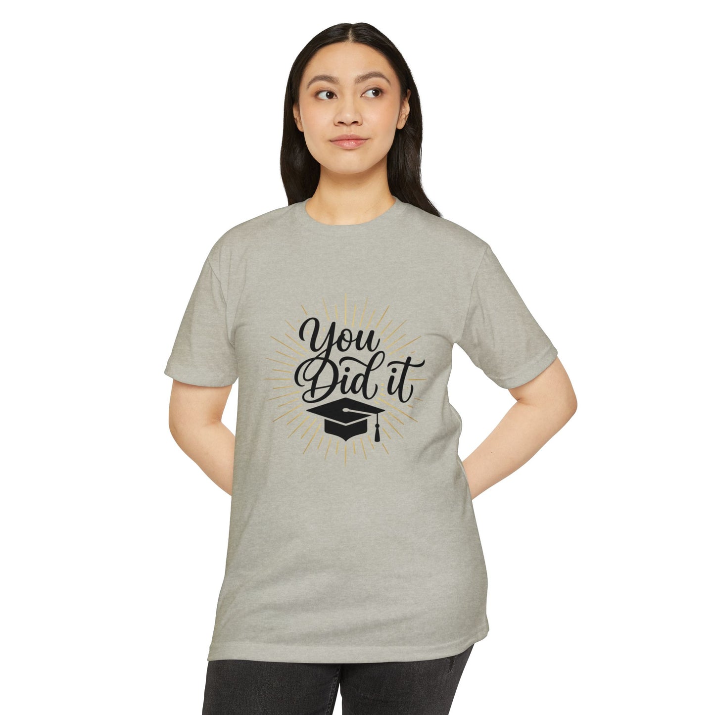 You Did It Graduation T-Shirt — Congrats Grad Tee with Cap Graphic