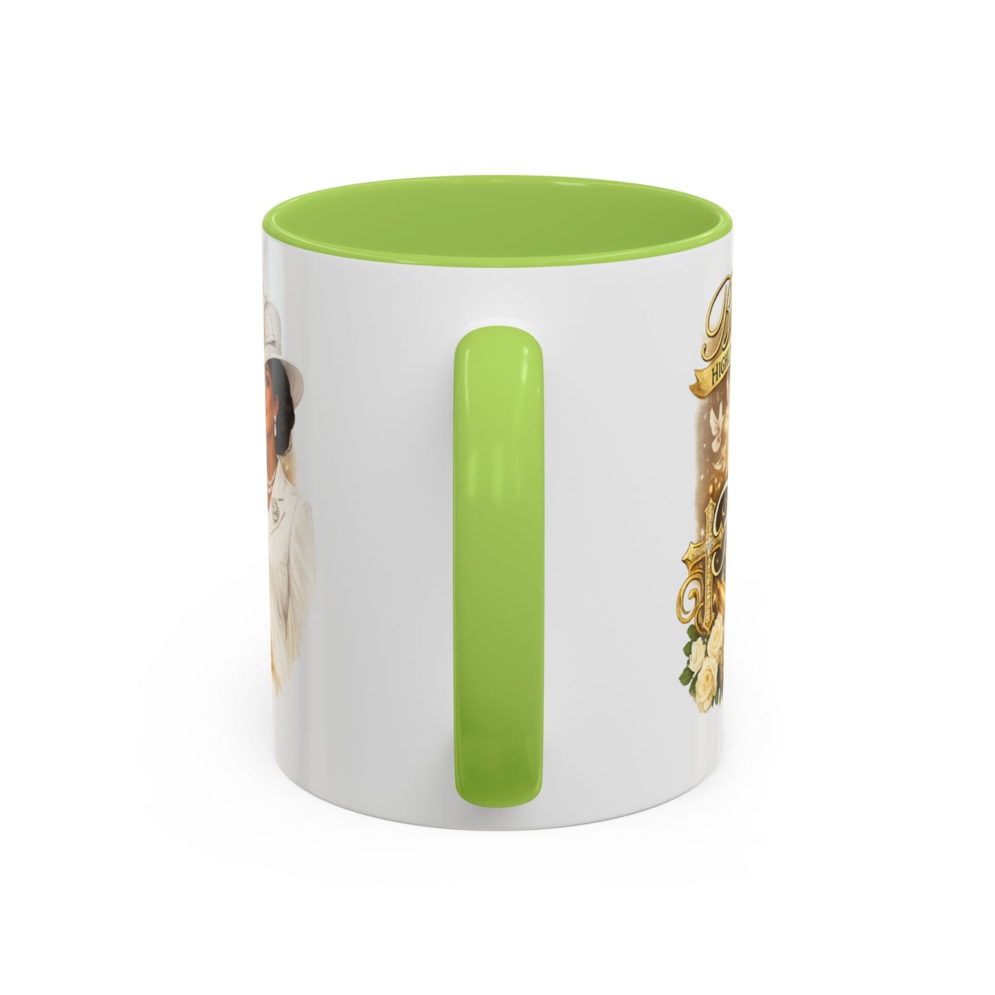 First Lady Inspirational Coffee Mug — "Blessed & Highly Favored" Accent Ceramic Mug