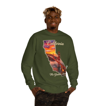 California Golden State Sweatshirt — Golden Gate Sunset Crew