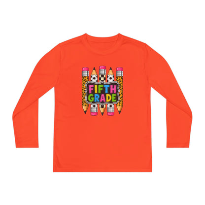 Fifth Grade Pencil Graphic Youth Long Sleeve Tee