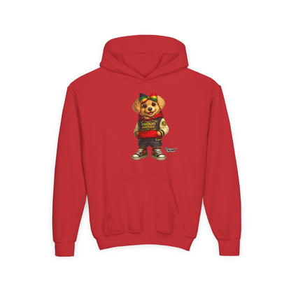 Youth Hoodie — 'Proud Heritage' Teddy Bear Streetwear Kids Pullover