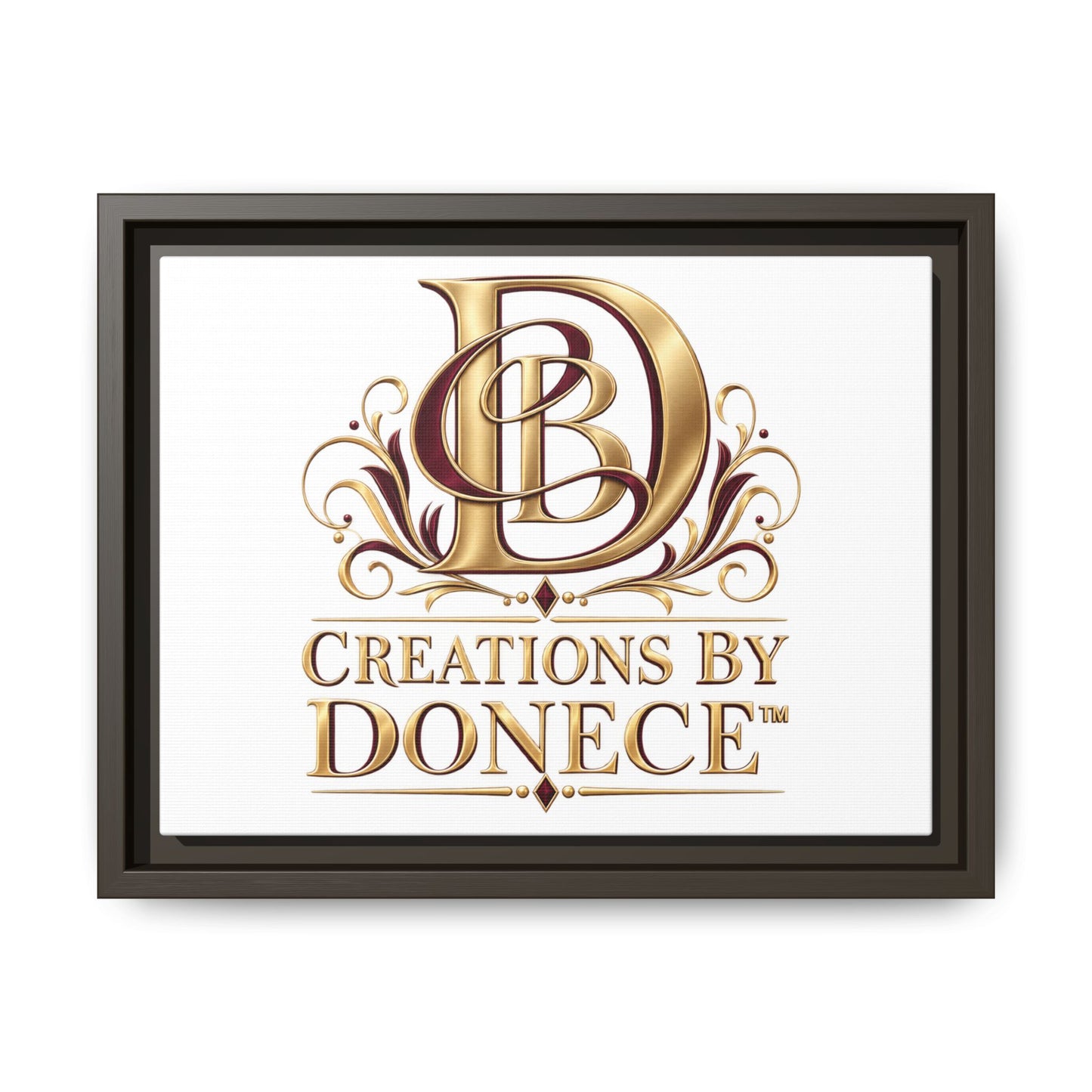 Framed Matte Canvas – Creations By Donece Logo Wall Art