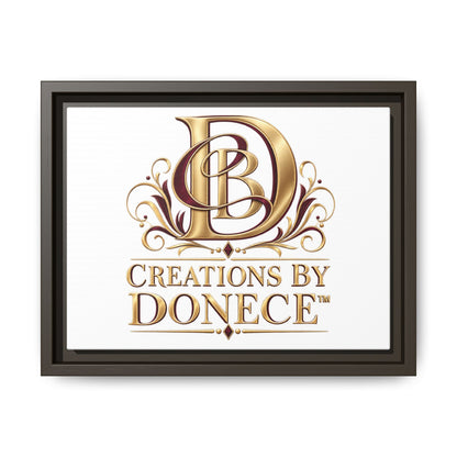 Framed Matte Canvas – Creations By Donece Logo Wall Art