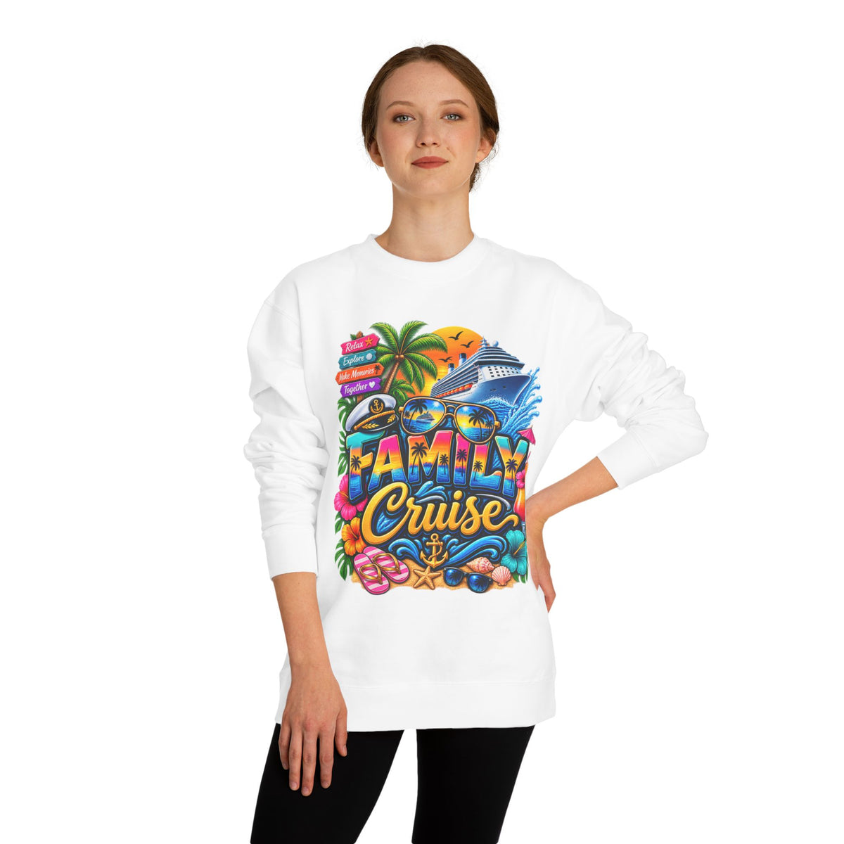 Crewneck Sweatshirt — Family Cruise Graphic Sweatshirt