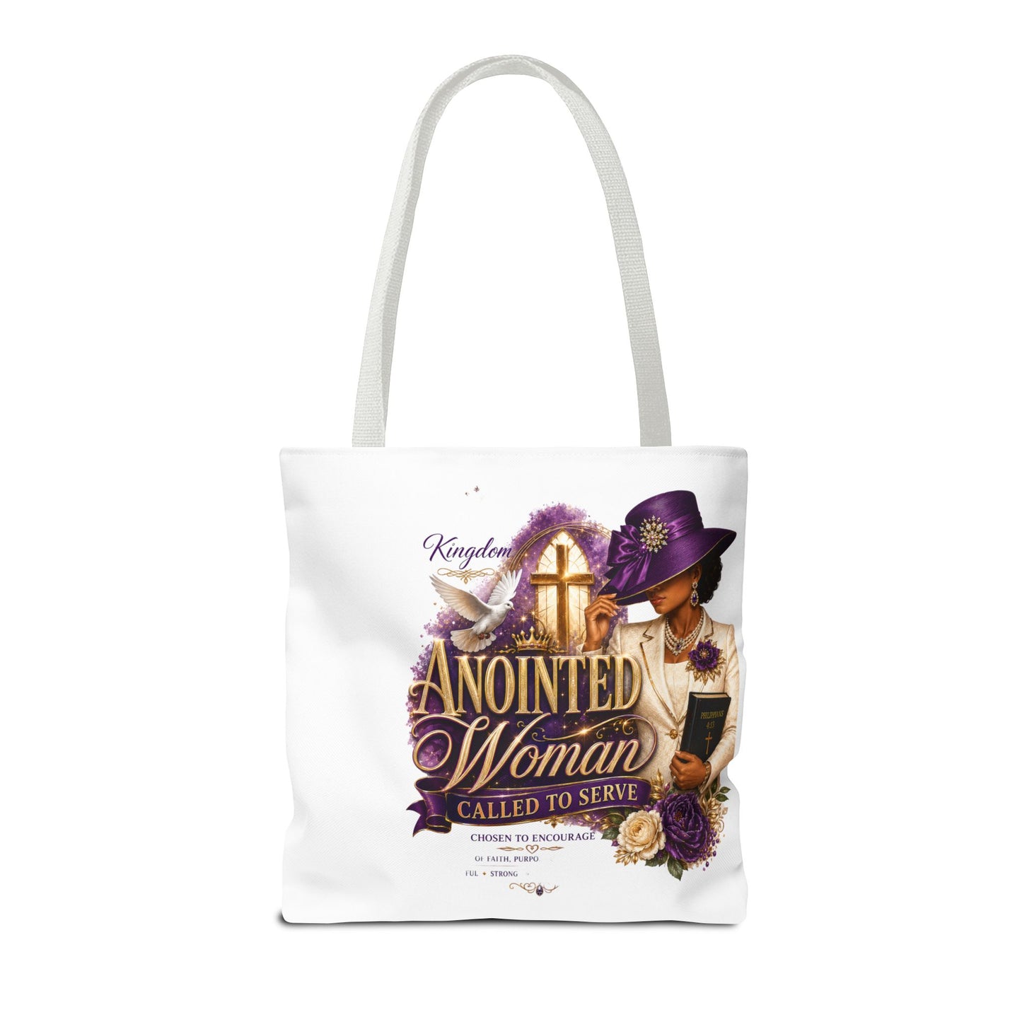 Anointed Woman Tote Bag – 'Called to Serve' Faithful Church Purse