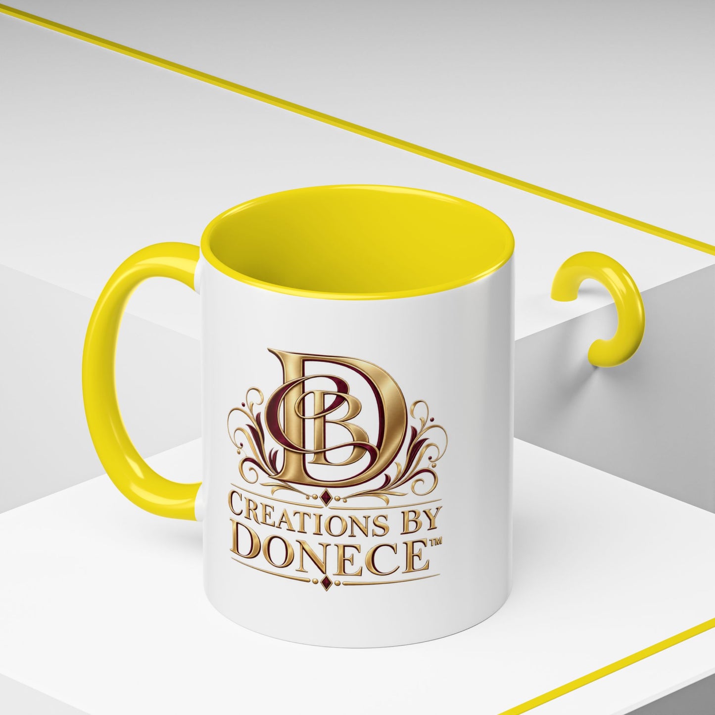Creations by Donece Logo Accent Coffee Mug (11/15oz)