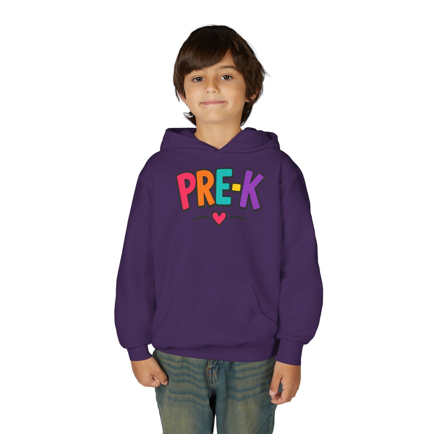 Pre-K Kids Hoodie — Colorful Cute Pre-K School Hooded Sweatshirt for Toddlers