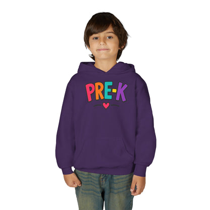 Pre-K Kids Hoodie — Colorful Cute Pre-K School Hooded Sweatshirt for Toddlers
