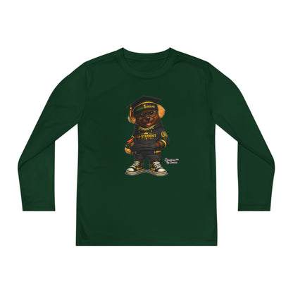 Youth Long Sleeve Tee — Graduation Bear Design