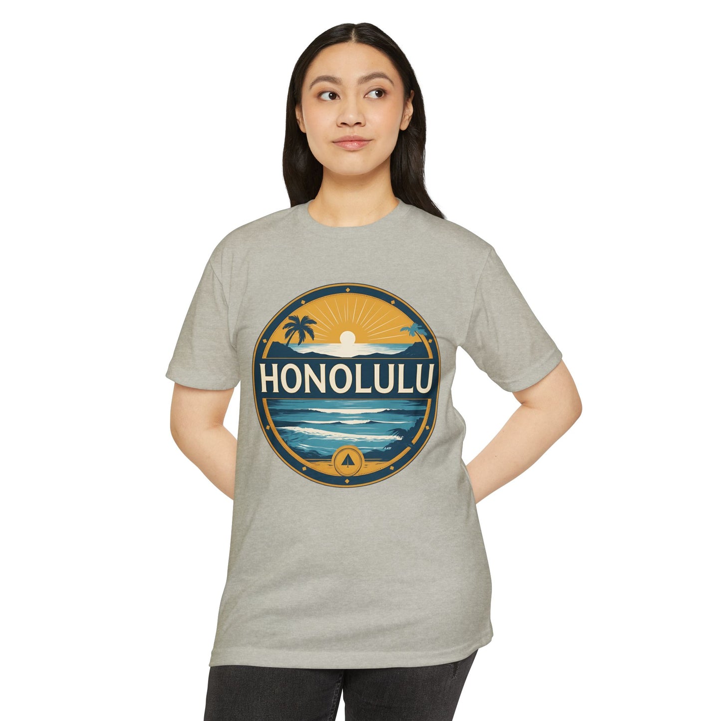Honolulu Sunset Circle T‑Shirt