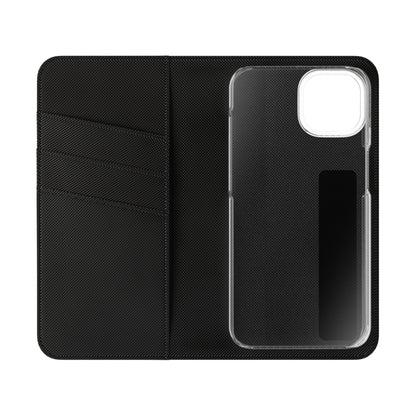 Christian Floral Phone Flip Case — "Jesus Saves" & Inspirational Scripture Wallet Cover