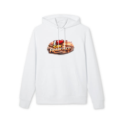 I Love San Francisco Hoodie — Retro City Skyline Graphic