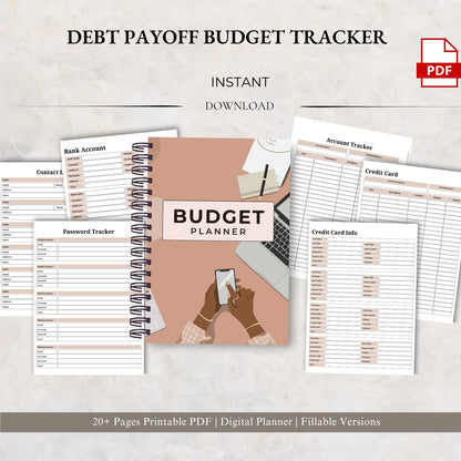 Debt Payoff Tracker Printable | Budget Debt Planner | Debt Snowball Tracker | Financial Tracker | Debt Free Planner PDF