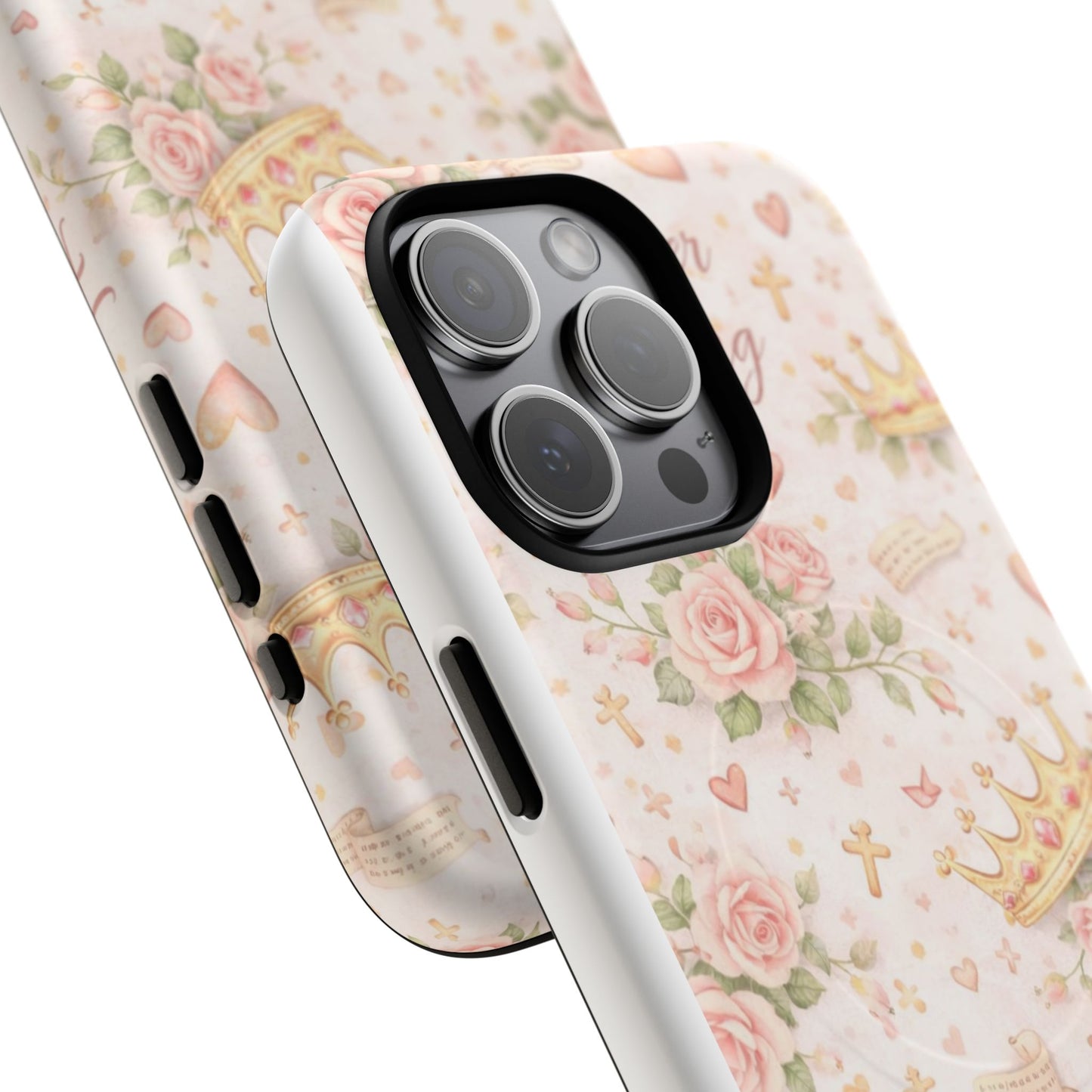 Daughter of the King Floral Phone Case — Tough Magnetic Protective Cover