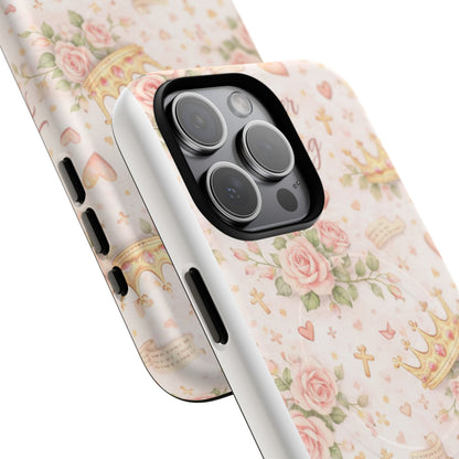 Daughter of the King Floral Phone Case — Tough Magnetic Protective Cover