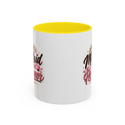 Maid of Honor Accent Coffee Mug — Bridal Party Gift (11/15oz)