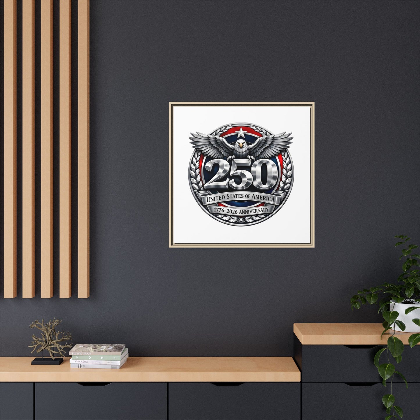 Matte Canvas, Framed (Multi-color)