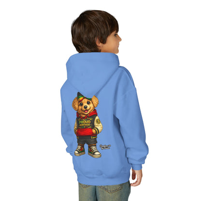 Youth Hoodie — 'Proud Heritage' Teddy Bear Streetwear Kids Pullover
