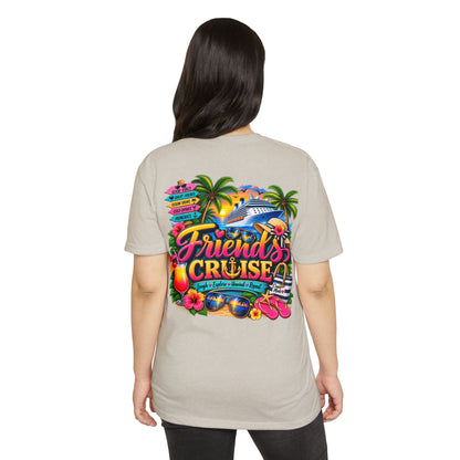 Friends Cruise T-Shirt - Tropical Vacation Cruise Graphic Tee