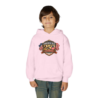 Youth Hoodie — "America's 250th Anniversary" Patriotic 1776-2026 Celebration Design