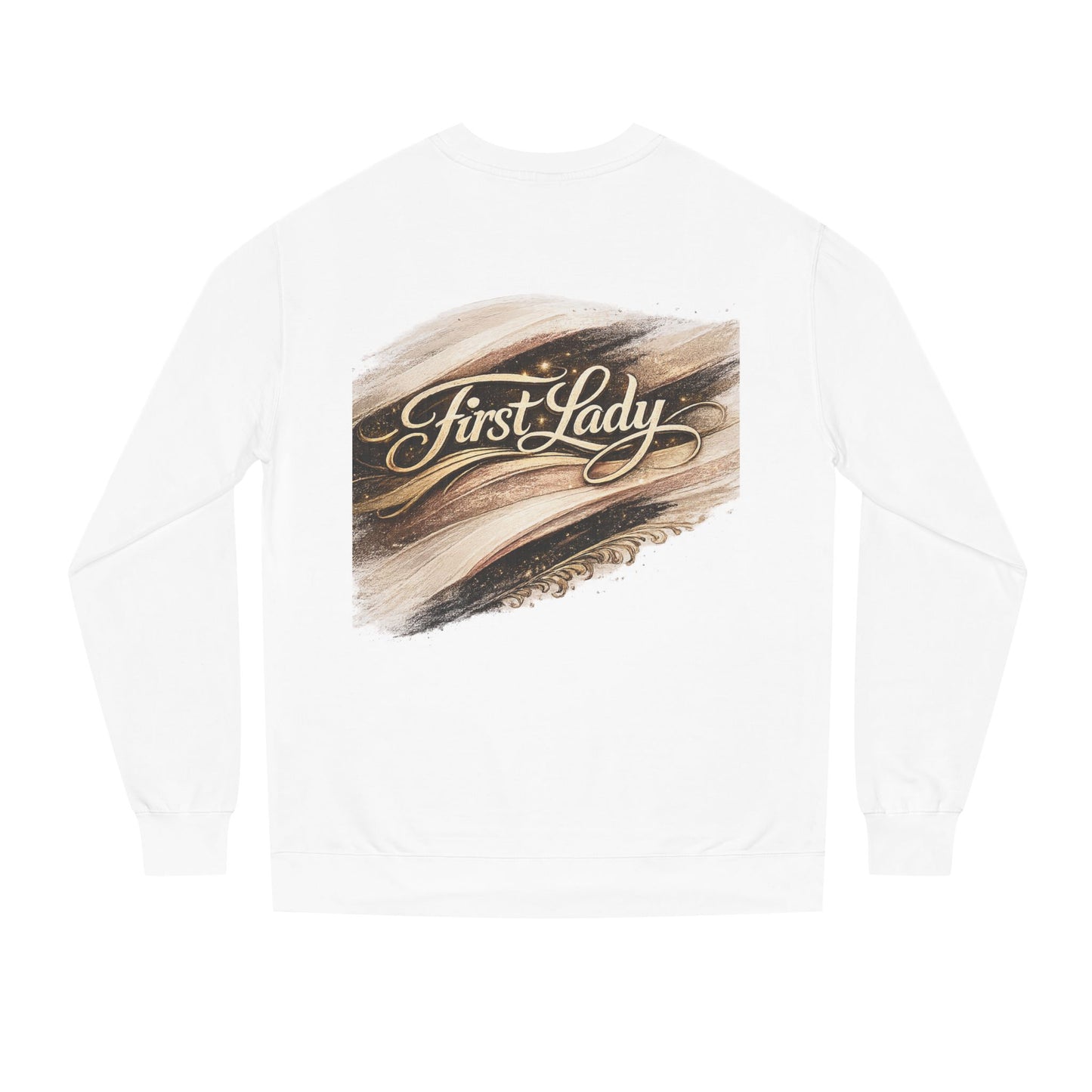First Lady Crewneck Sweatshirt — Elegant Brushstroke Script Design